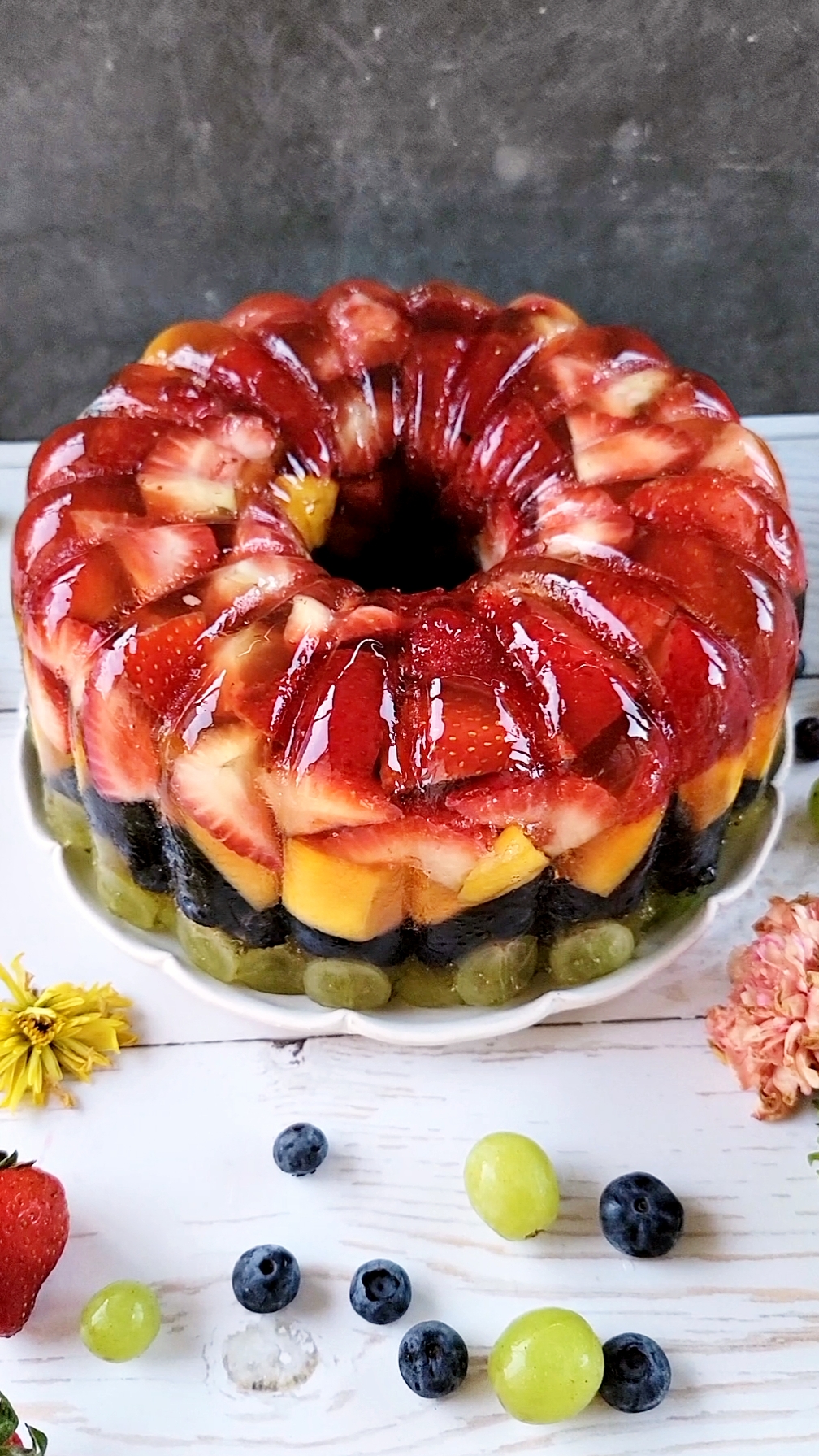 Layered Jello Fruit Cake