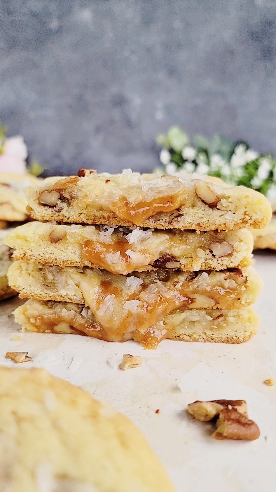 Coconut Caramel Pecan Cookies
