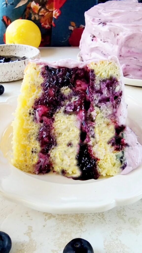easy lemon blueberry cake