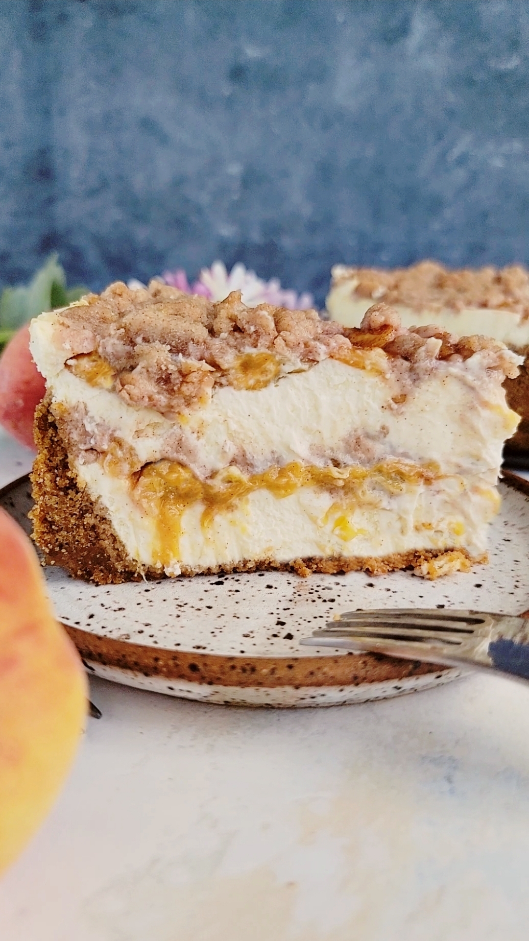 Peach Cobbler Cheesecake
