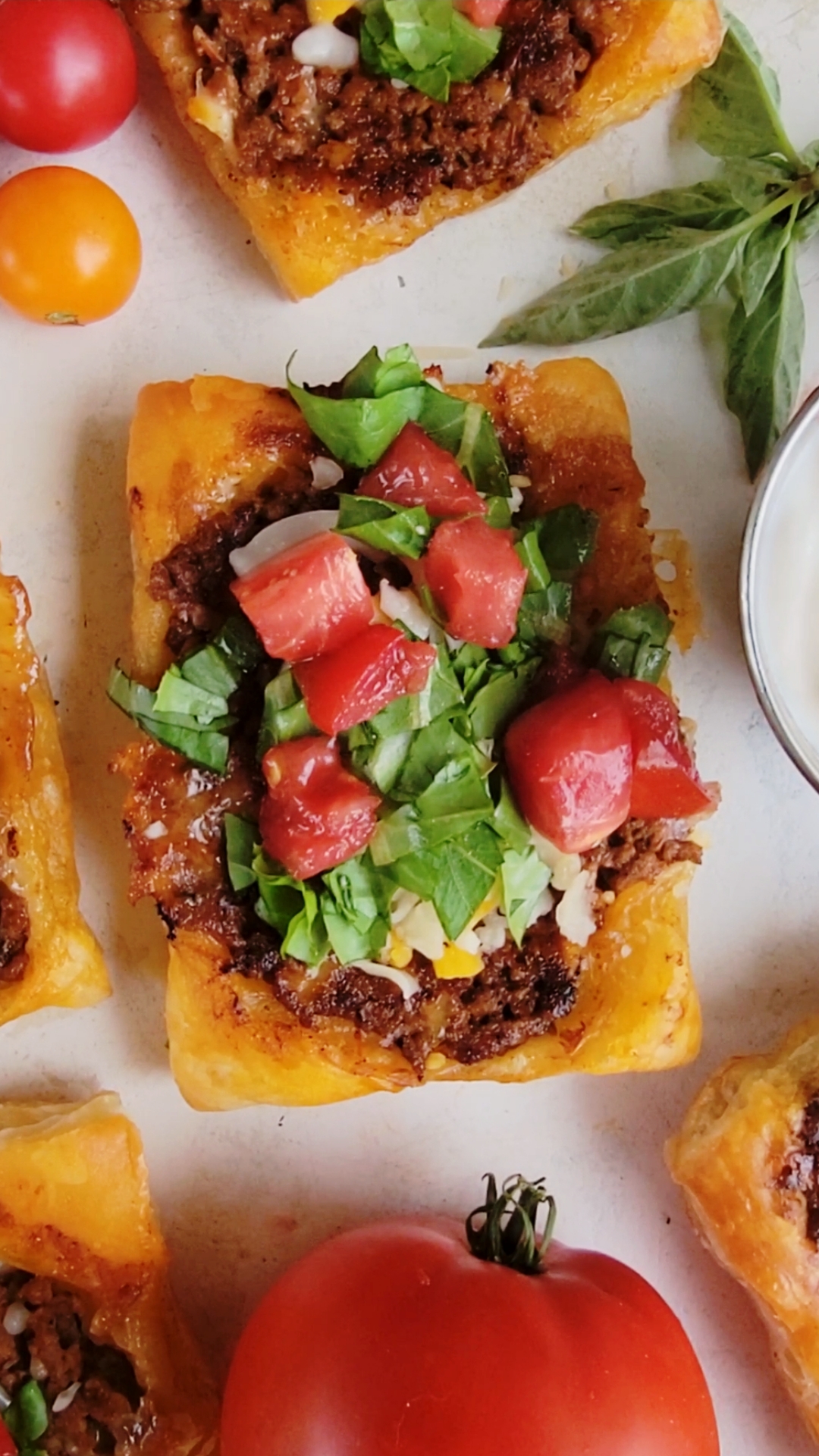 Upside Down Puff Pastry Tacos