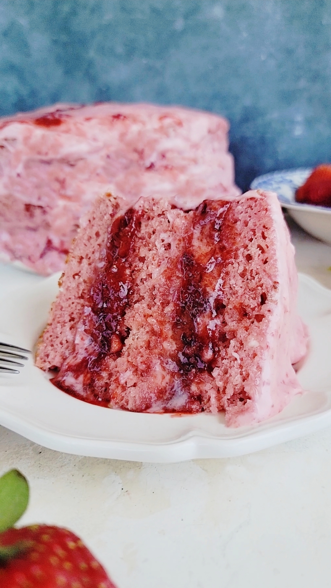 Homemade Strawberry Cake