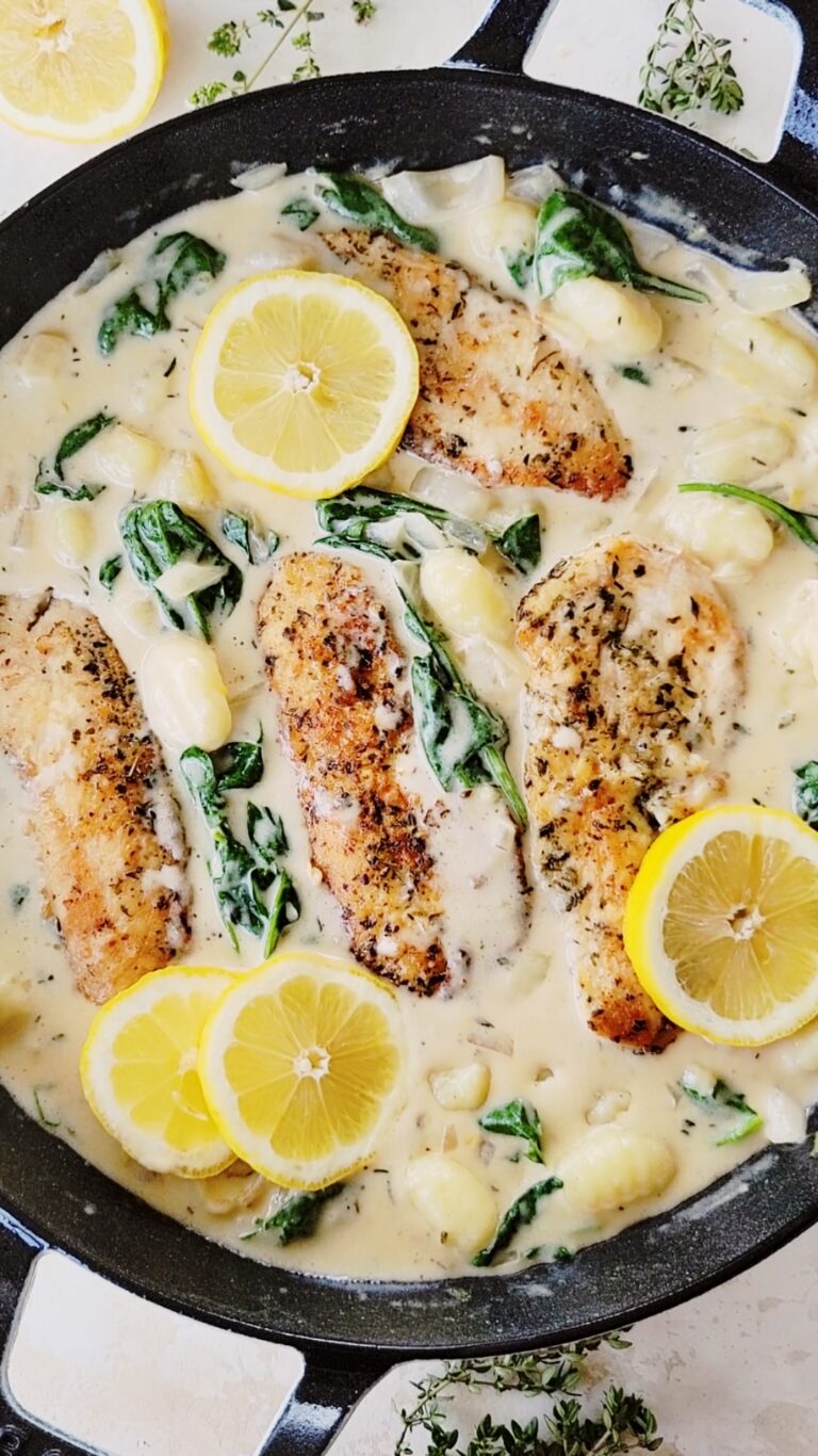 Creamy Lemon Chicken Gnocchi