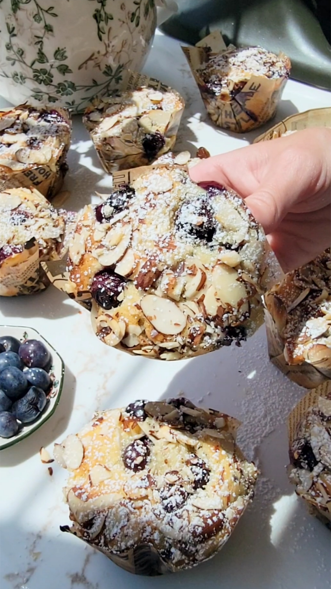 Blueberry Almond Croissant Muffins