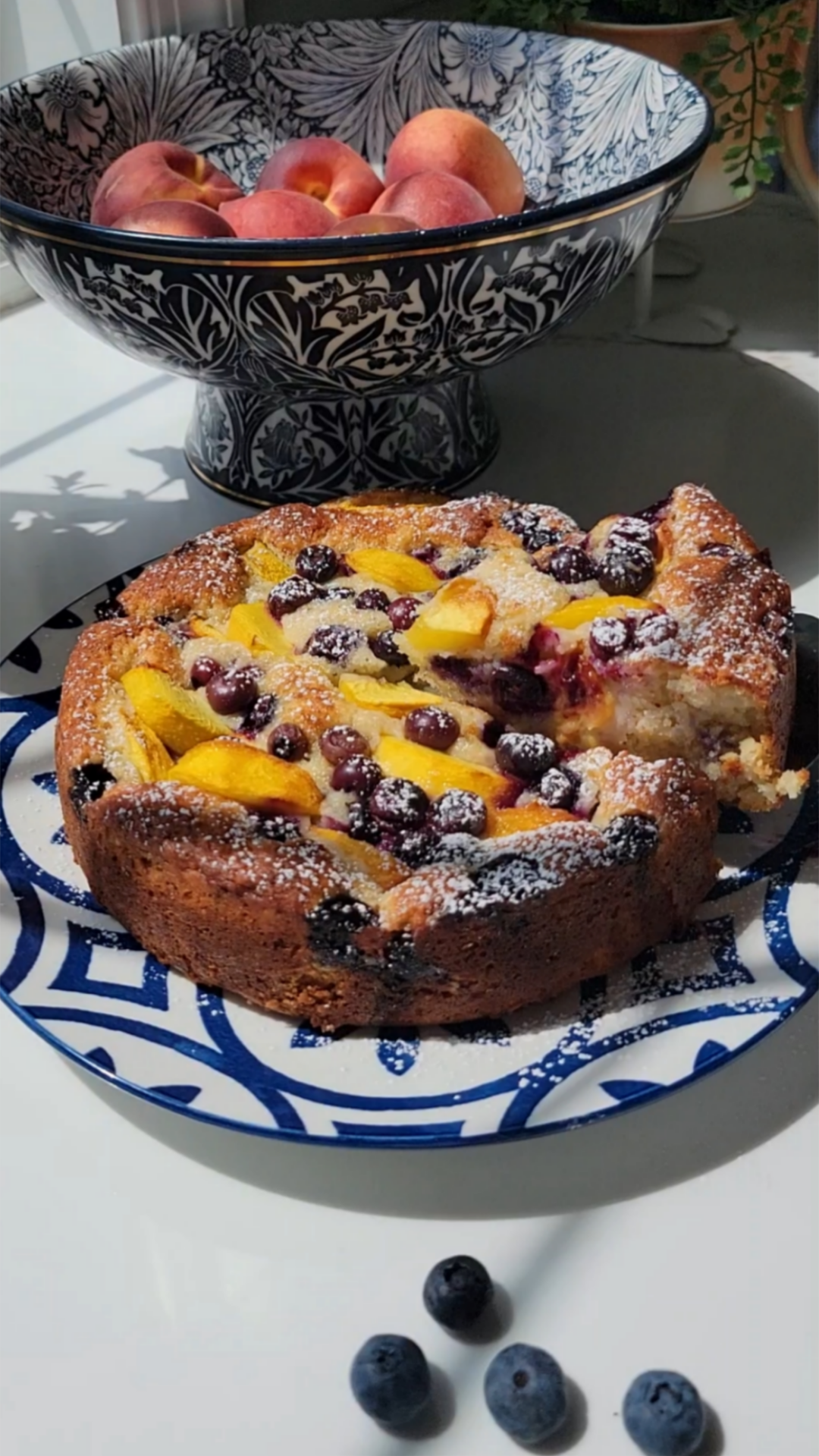 Peach Blueberry Cake