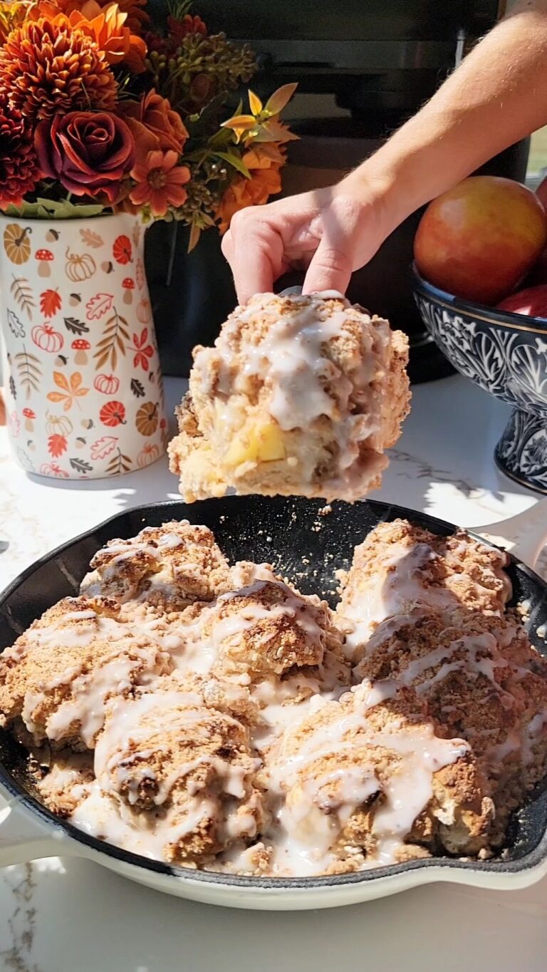 Apple Cobbler Cathead Biscuits