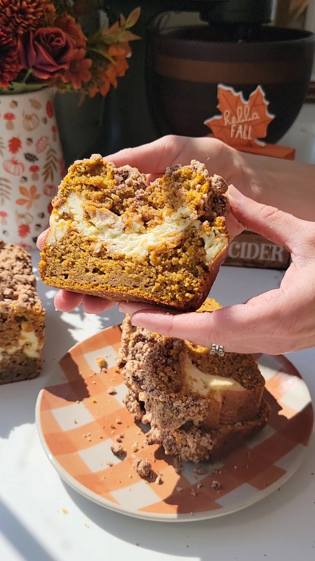 Pumpkin Cream Cheese Bread