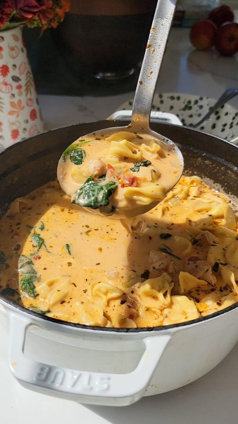 Marry Me Chicken Tortellini Soup