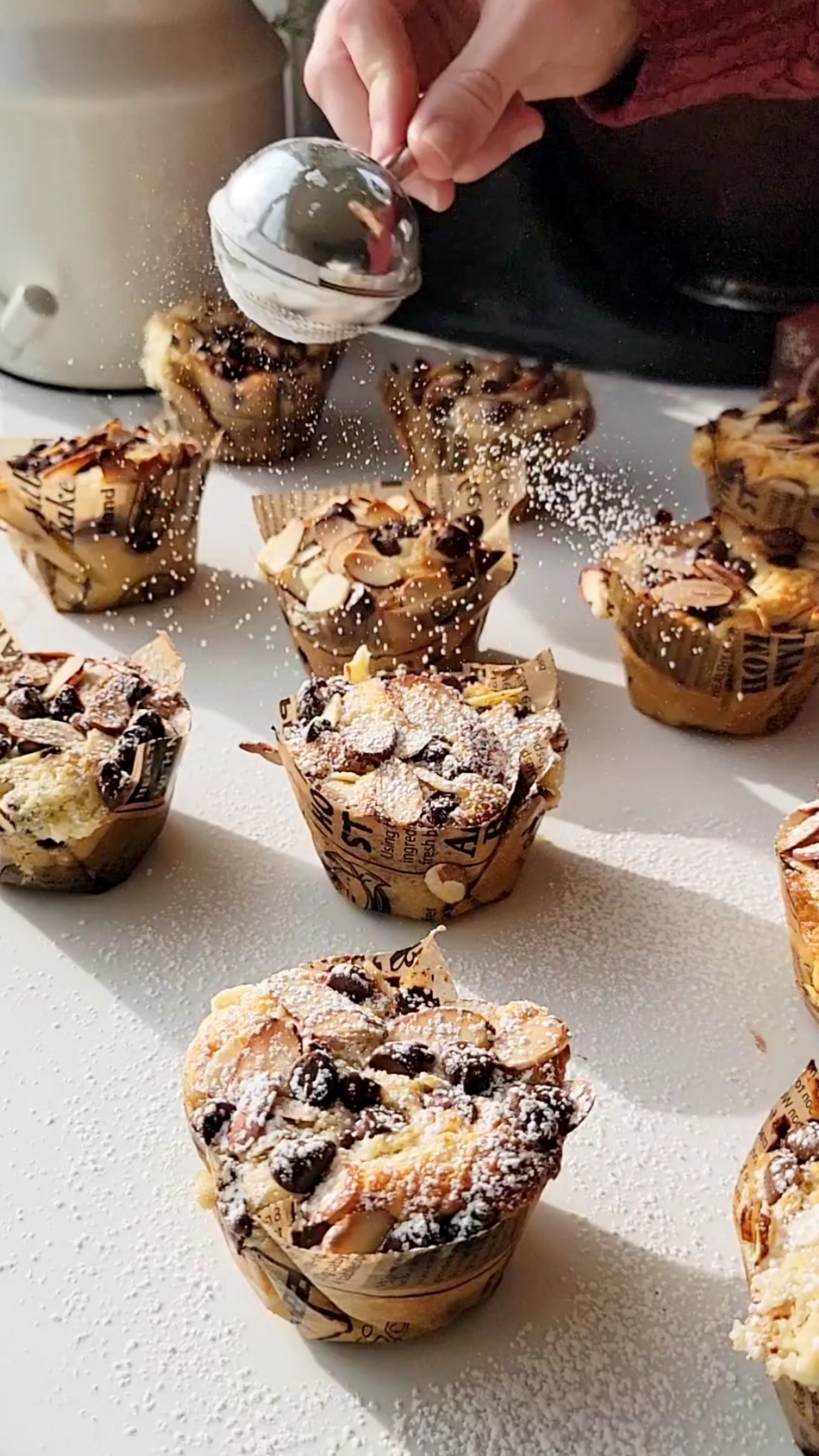Chocolate Almond Croissant Muffins