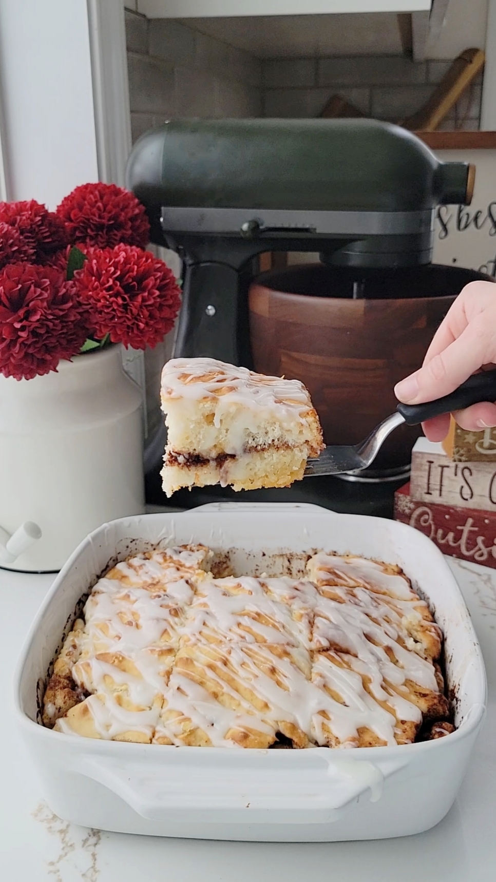 Cinnamon Roll Butter Swim Biscuits