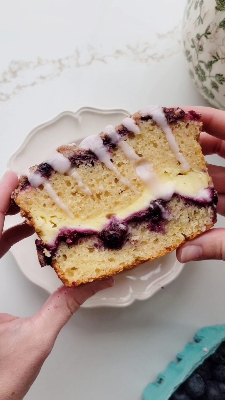 Blueberry Crumble Cream Cheese Bread