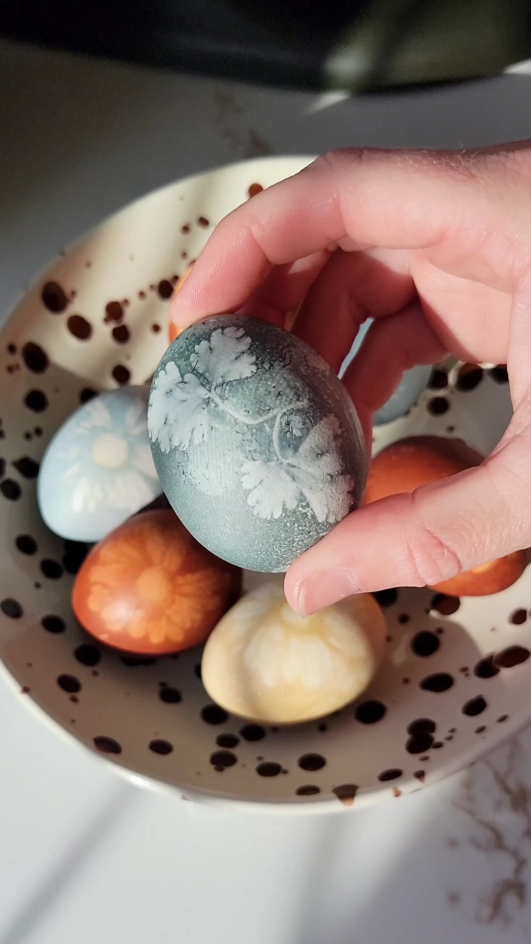 Naturally Dyed Easter Eggs
