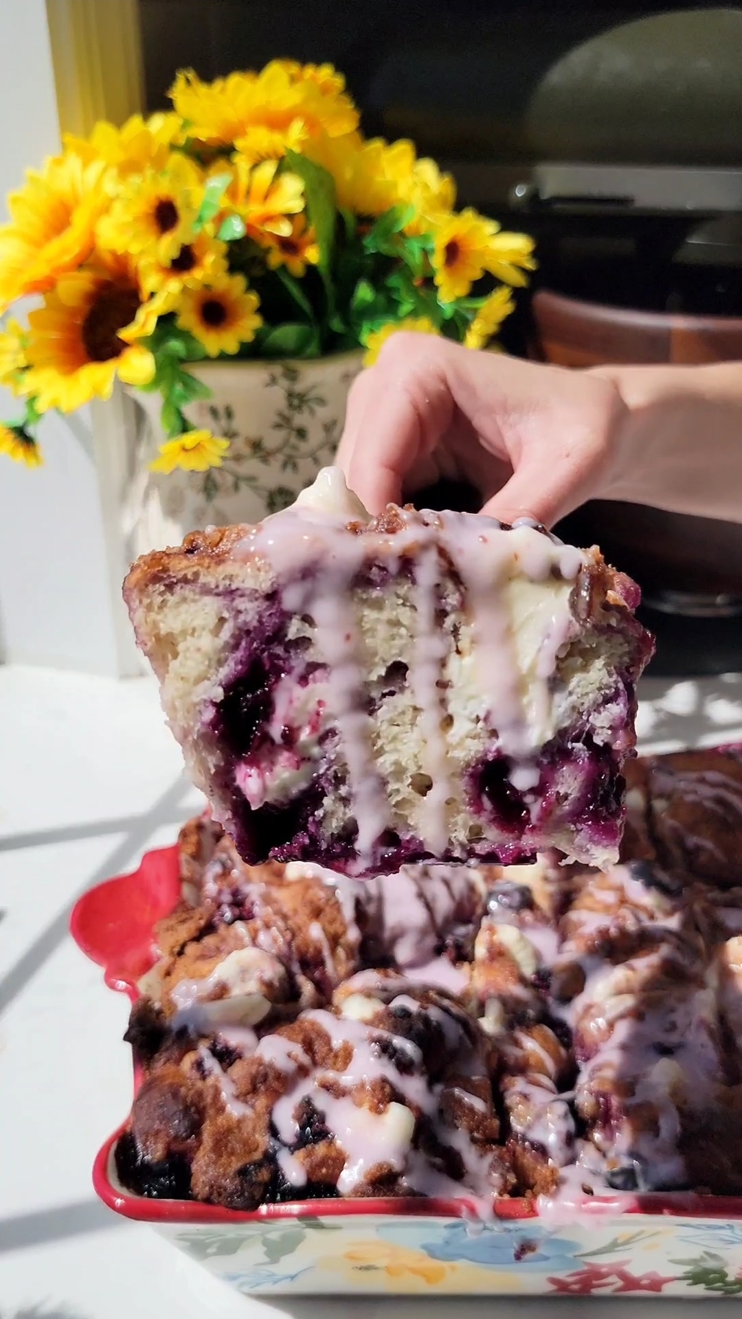 Blueberry Coffee Cake Focaccia