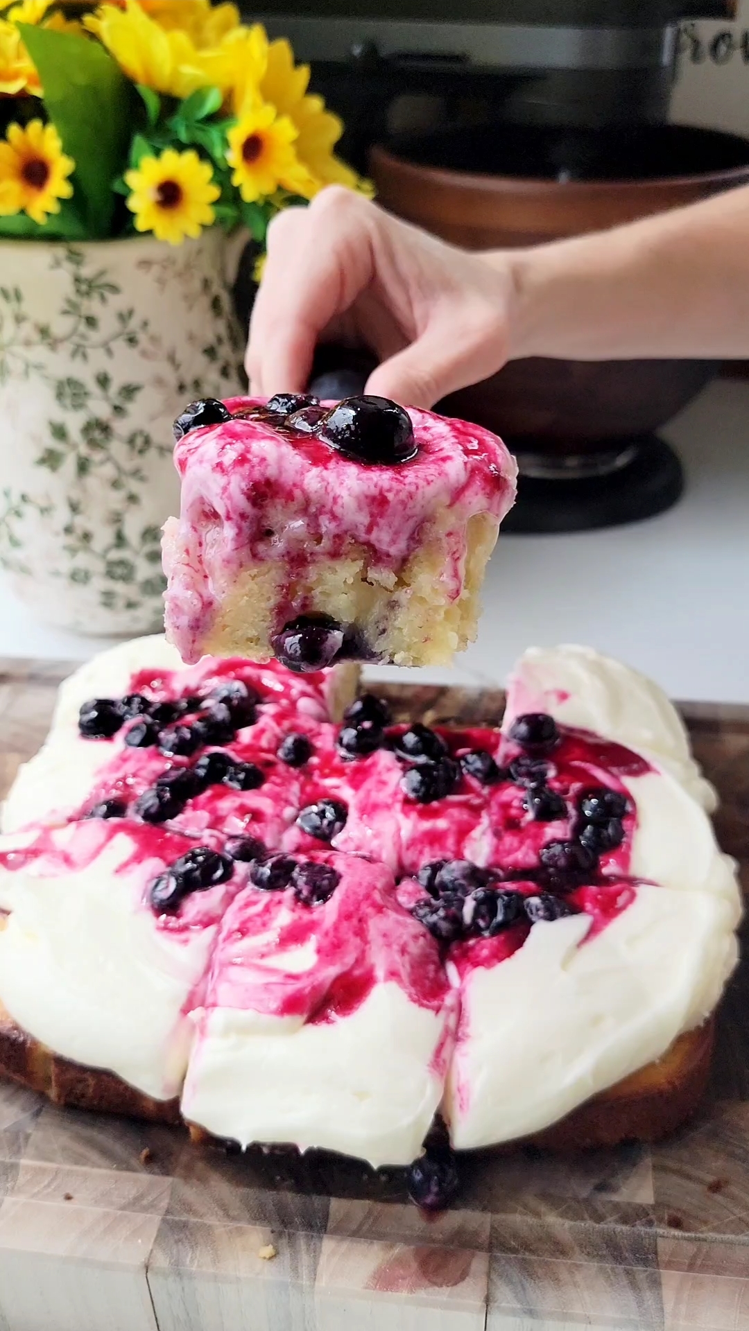 Lemon Blueberry Ricotta Cake
