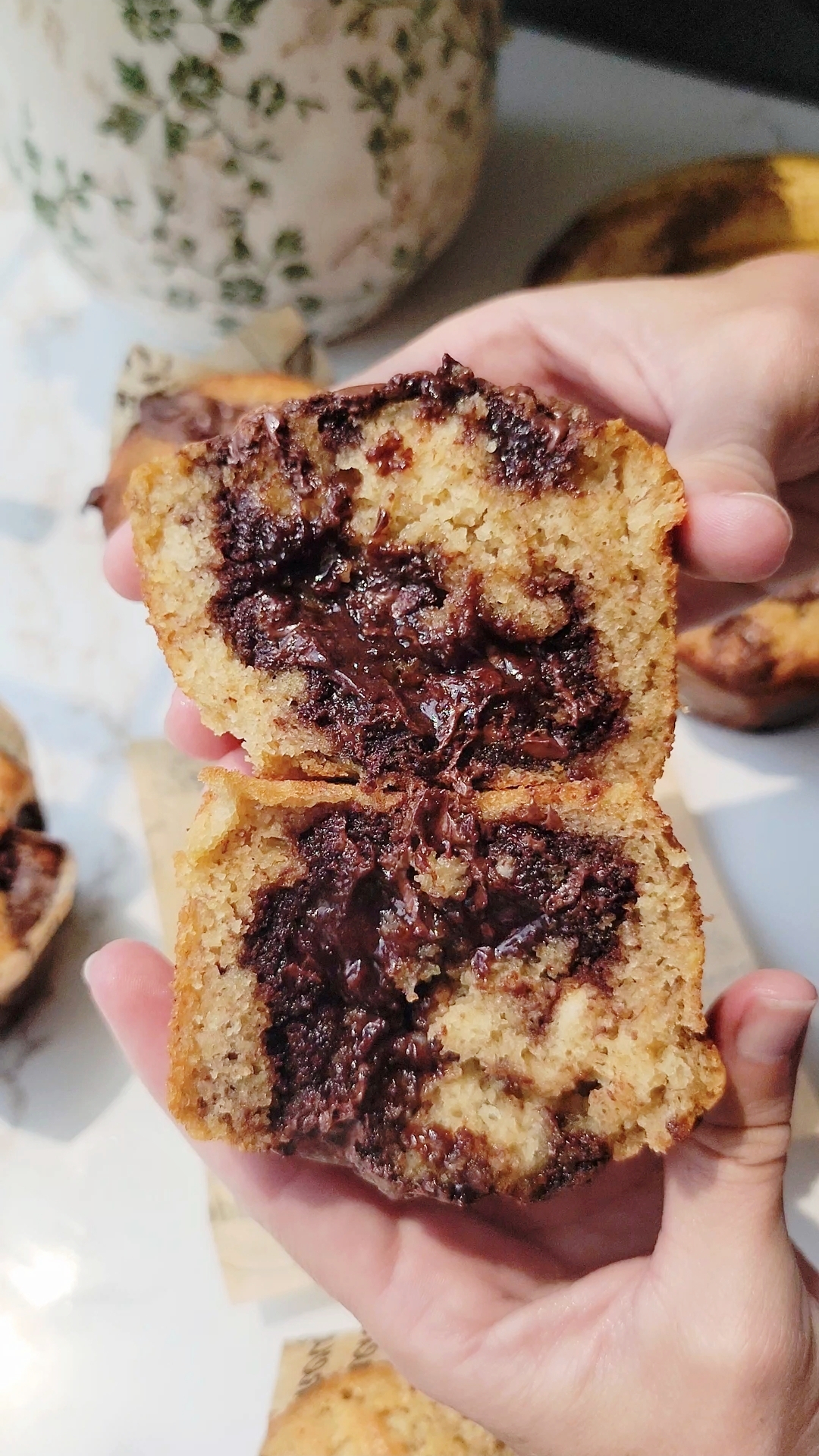 Banana Brownie Muffins