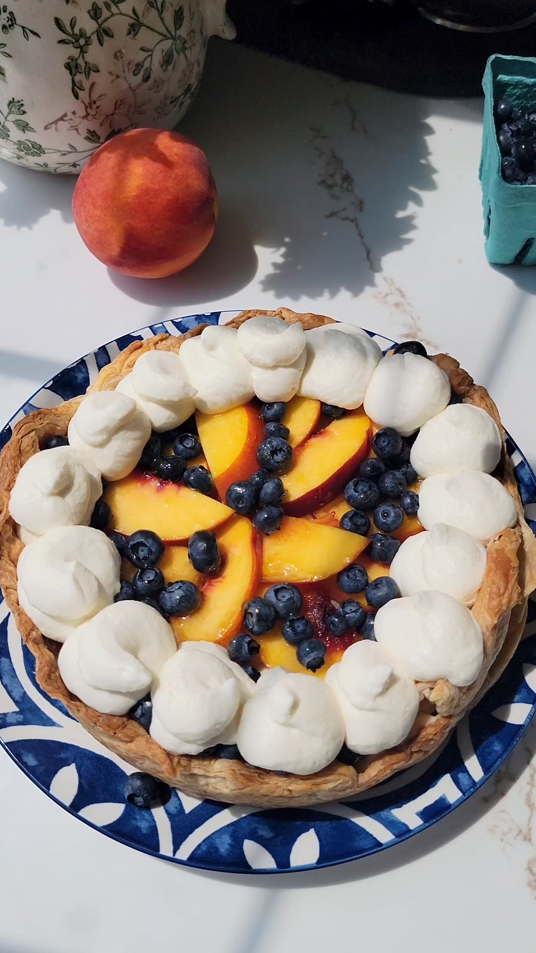 Peach Puff Pastry Tart