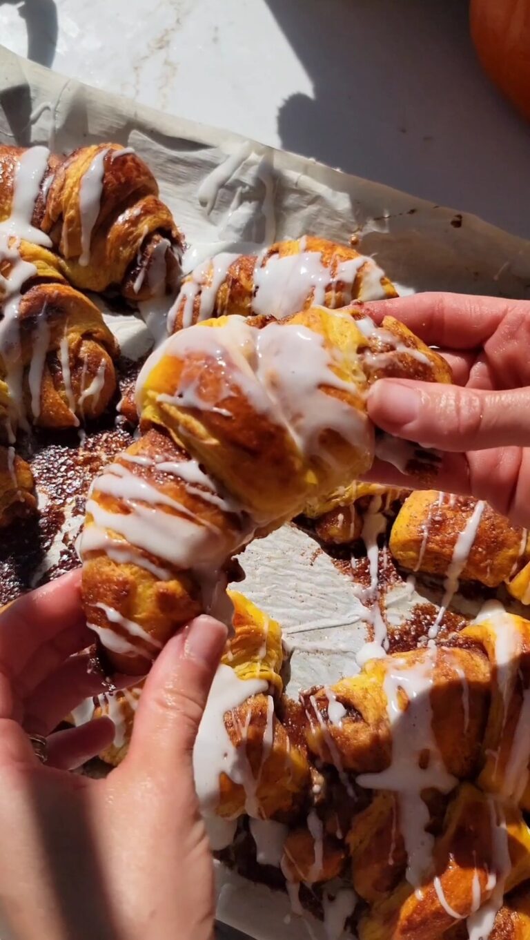 Pumpkin Cinnamon Roll Croissants