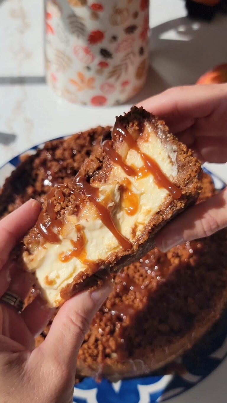 Salted Caramel Apple Cheesecake