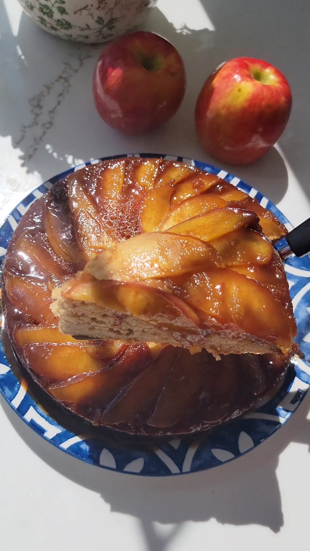 Upside Down Apple Cake