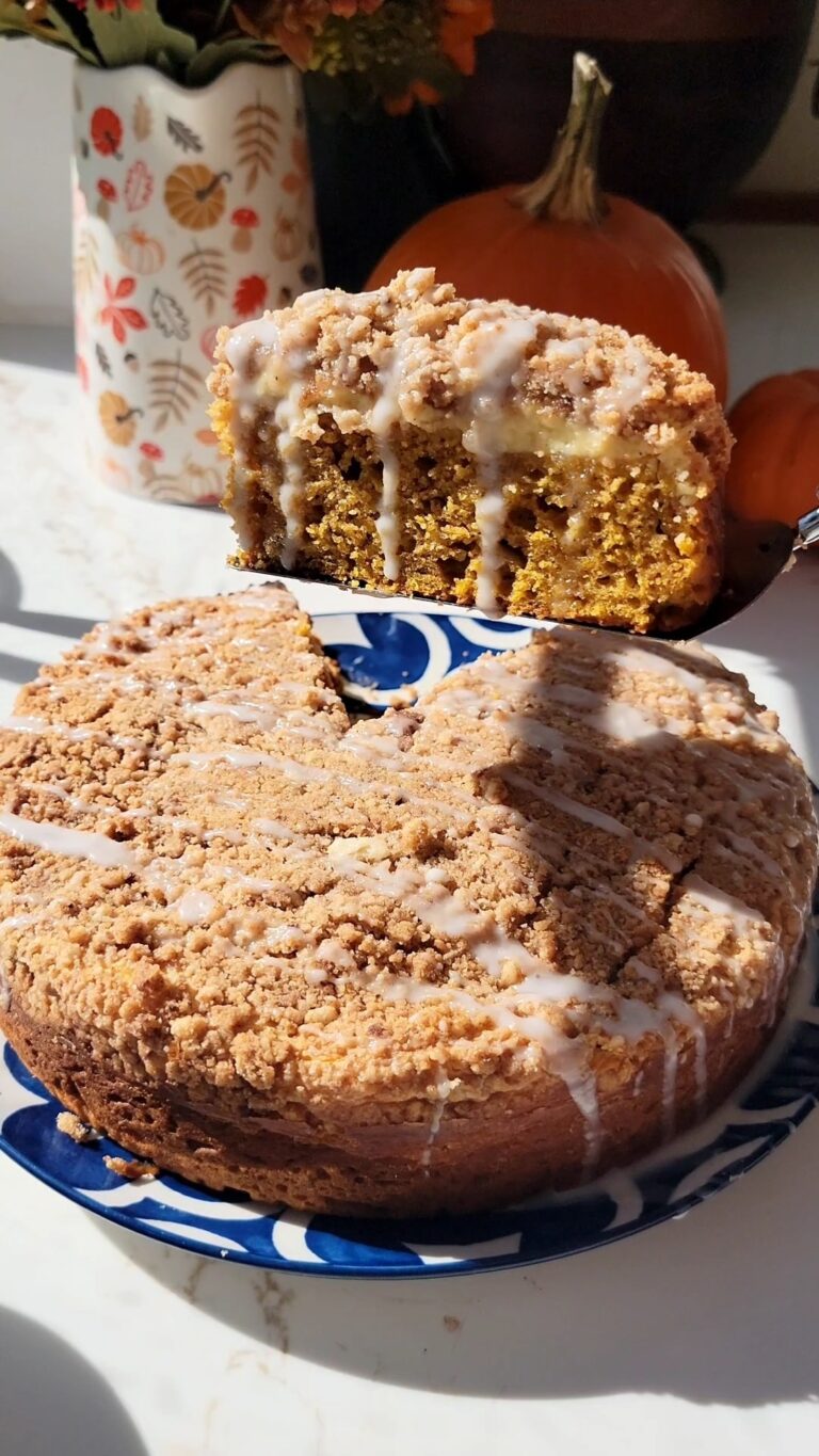 Pumpkin Cream Cheese Coffee Cake
